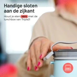 Triple J® Lunchbox - Broodtrommel - Lucht- & Lekvrij - Incl. Bestek - Magnetron & Vaatwasser Bestendig -Mepal Shop 1200x1200 79