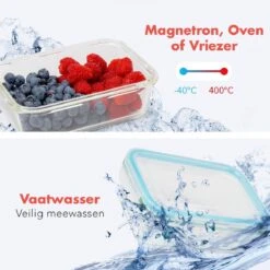 KitchenBrothers Meal Prep Bakjes - Set - Luchtdicht - BPA Vrij - Glas - 9 Stuks 12 KitchenBrothers Meal Prep Bakjes - Set - Luchtdicht - BPA Vrij - Glas - 9 Stuks -Mepal Shop 1200x1200 822