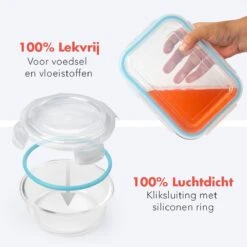 KitchenBrothers Meal Prep Bakjes - Set - Luchtdicht - BPA Vrij - Glas - 9 Stuks 13 KitchenBrothers Meal Prep Bakjes - Set - Luchtdicht - BPA Vrij - Glas - 9 Stuks -Mepal Shop 1200x1200 823