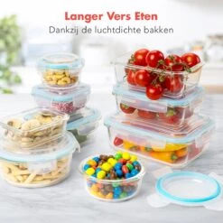 KitchenBrothers Meal Prep Bakjes - Set - Luchtdicht - BPA Vrij - Glas - 9 Stuks 16 KitchenBrothers Meal Prep Bakjes - Set - Luchtdicht - BPA Vrij - Glas - 9 Stuks -Mepal Shop 1200x1200 826