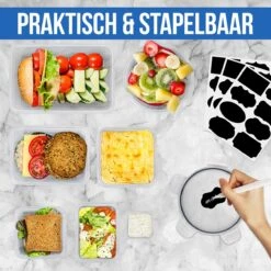 Strex Vershoudbakjes - Meal Prep Bakjes - Plastic Diepvries Bakjes - Met Deksel - 18 Delige Set - BPA Vrije Magnetronbakjes 13 Strex Vershoudbakjes - Meal Prep Bakjes - Plastic Diepvries Bakjes - Met Deksel - 18 Delige Set - BPA Vrije Magnetronbakjes -Mepal Shop 1200x1200 839
