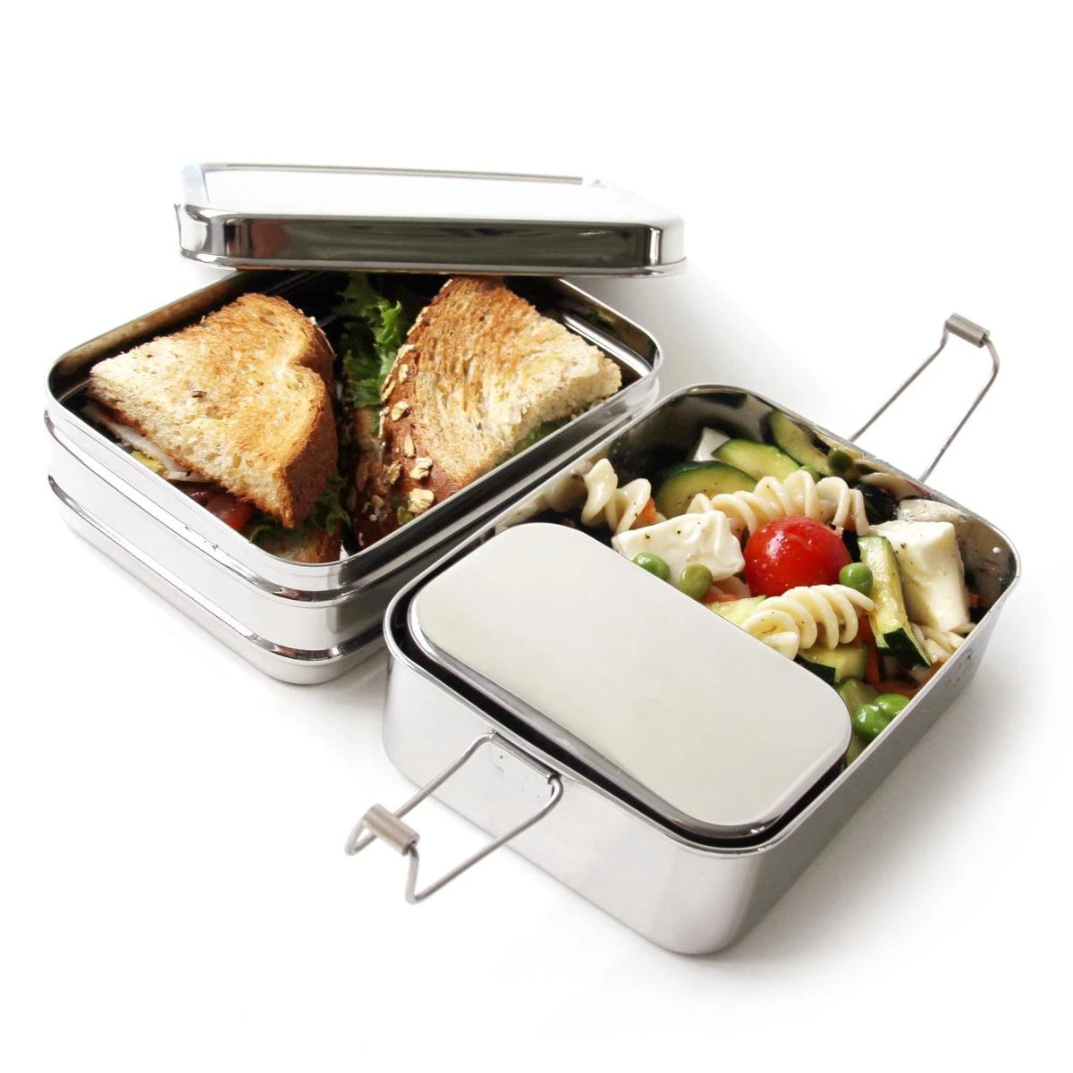 Eco Lunchbox - RVS - 3 Bakjes In 1 4 Eco Lunchbox - RVS - 3 Bakjes In 1 - Afbeelding 4