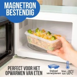 Strex Vershoudbakjes - Meal Prep Bakjes - Plastic Diepvries Bakjes - Met Deksel - 18 Delige Set - BPA Vrije Magnetronbakjes 15 Strex Vershoudbakjes - Meal Prep Bakjes - Plastic Diepvries Bakjes - Met Deksel - 18 Delige Set - BPA Vrije Magnetronbakjes -Mepal Shop 1200x1200 840