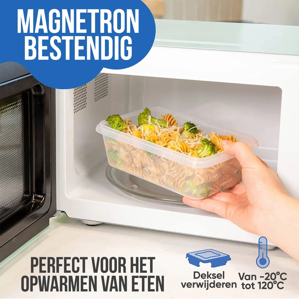 Strex Vershoudbakjes - Meal Prep Bakjes - Plastic Diepvries Bakjes - Met Deksel - 18 Delige Set - BPA Vrije Magnetronbakjes 7 Strex Vershoudbakjes - Meal Prep Bakjes - Plastic Diepvries Bakjes - Met Deksel - 18 Delige Set - BPA Vrije Magnetronbakjes - Afbeelding 7