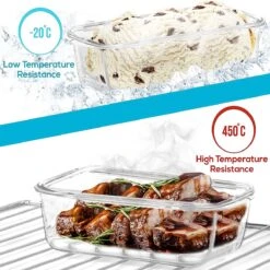 Merkloos Glazen Vershoudbakjes - Vershoudbakje 3 Stuks - Meal Prep Bakjes - Luchtdicht - Glas -Mepal Shop 1200x1200 852