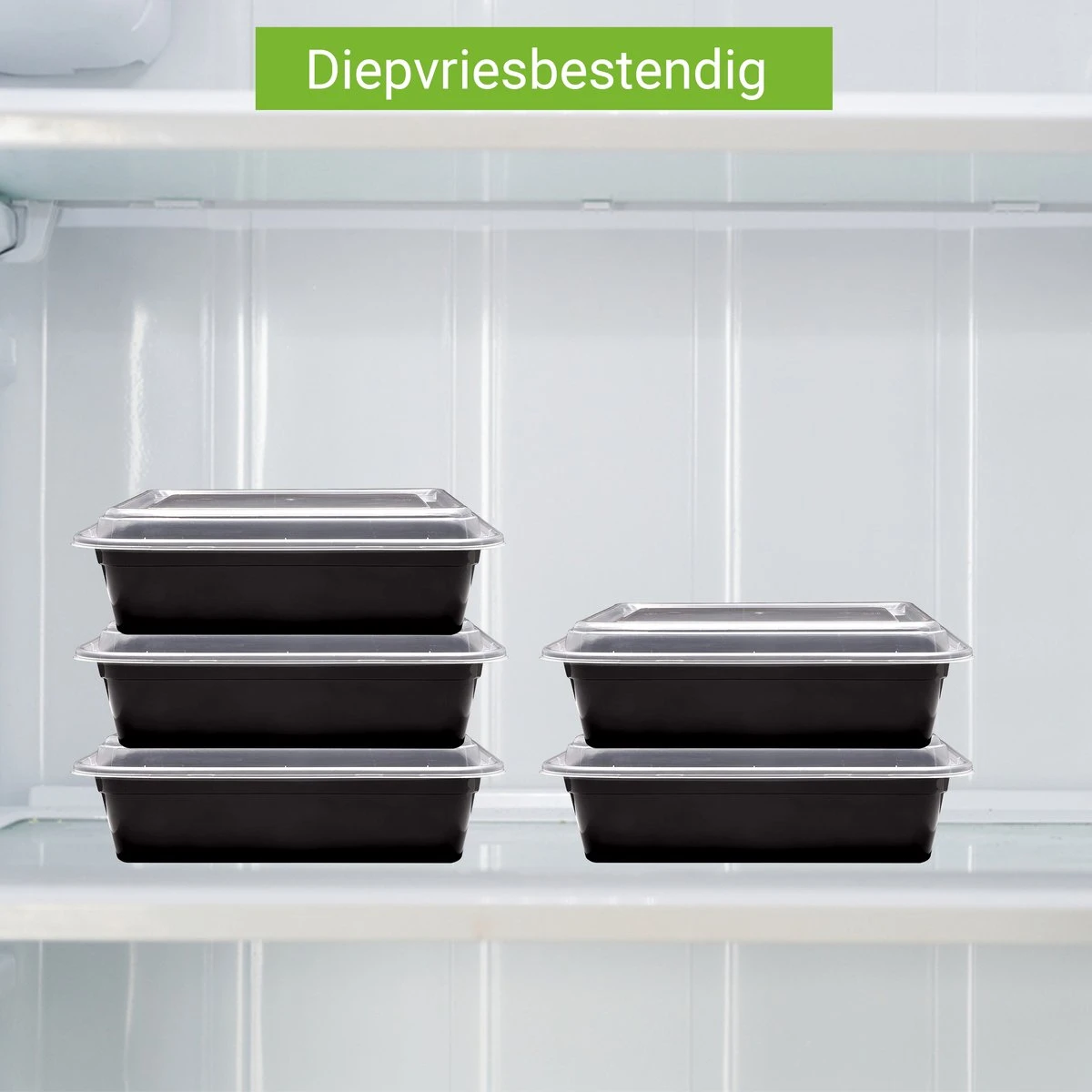 Meal Prep Bakjes - 15 Stuks - 1 Compartiment - Vershouddoos - Lunchbox - Plastic Bakjes Met Deksel - Magnetronbestendig - Vaatwasserbestendig - Vriezerbestendig 3 Meal Prep Bakjes - 15 Stuks - 1 Compartiment - Vershouddoos - Lunchbox - Plastic Bakjes Met Deksel - Magnetronbestendig - Vaatwasserbestendig - Vriezerbestendig - Afbeelding 3
