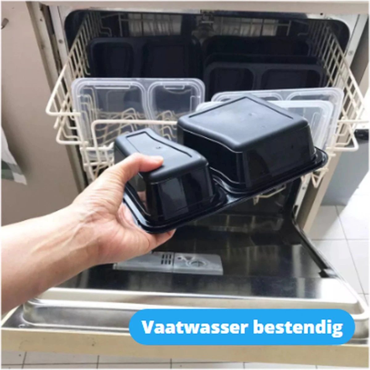 Meal Prep Bakjes - 20 Stuks - 2 Compartimenten - Vershoudbakjes - Meal Prep - 1L - Magnetron Bakjes Met Deksel - Vershouddoos 7 Meal Prep Bakjes - 20 Stuks - 2 Compartimenten - Vershoudbakjes - Meal Prep - 1L - Magnetron Bakjes Met Deksel - Vershouddoos - Afbeelding 7