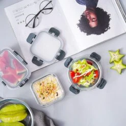 Glazen Meal Prep Bakjes 6 Stuks - Vershoudbakjes - Lunchbox - Diepvriesbakjes - Vershouddoos - Vershoudbakjes Set - Glazen Bakjes - Voedselcontainer - Magnetron Bakjes Met Deksel - BPA Vrij -Mepal Shop 1200x1200 922