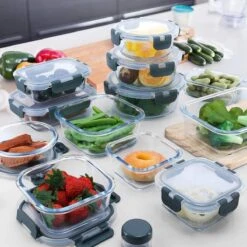 Glazen Meal Prep Bakjes 6 Stuks - Vershoudbakjes - Lunchbox - Diepvriesbakjes - Vershouddoos - Vershoudbakjes Set - Glazen Bakjes - Voedselcontainer - Magnetron Bakjes Met Deksel - BPA Vrij -Mepal Shop 1200x1200 924