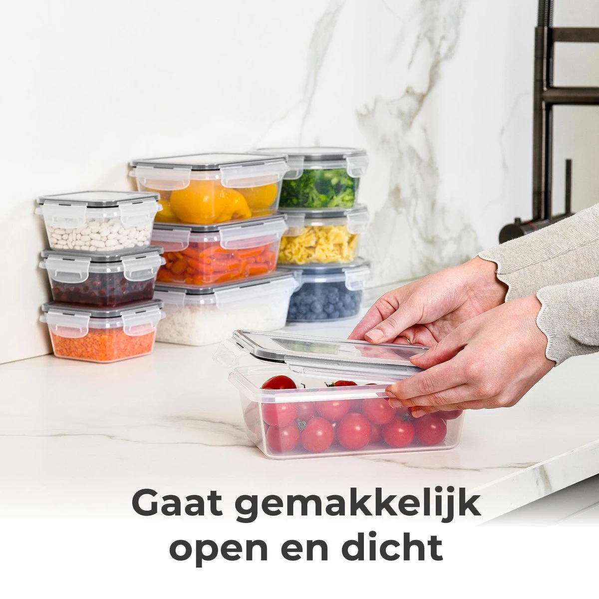 Vershoudbakjes - Meal Prep Bakjes - Lunchbox - Diepvriesbakjes - Vershouddoos - Vershoudbakjes Set - Plastic Bakjes - Voedselcontainer - Magnetron Bakjes Met Deksel - 18 Stuks - BPA Vrij - Stosh 12 Vershoudbakjes - Meal Prep Bakjes - Lunchbox - Diepvriesbakjes - Vershouddoos - Vershoudbakjes Set - Plastic Bakjes - Voedselcontainer - Magnetron Bakjes Met Deksel - 18 Stuks - BPA Vrij - Stosh - Afbeelding 12