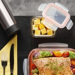 Lock&Lock Glazen (mini) Vershoudbakjes - Glazen Bakjes Met Deksel - Airfryer Bakjes - Set Van 4 Stuks - 160ml 14 Lock&Lock Glazen (mini) Vershoudbakjes - Glazen Bakjes Met Deksel - Airfryer Bakjes - Set Van 4 Stuks - 160ml -Mepal Shop 1200x1200 966