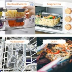 Formilo Meal Prep Bakjes - Lekvrije Vershoudbakjes - Diepvriesbakjes - Luchtdicht - BPA Vrij - Glas - 10 Stuks -Mepal Shop 1200x1200 975