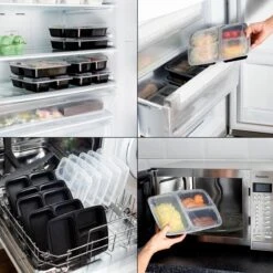 MEALE® - Meal Prep Bakjes 14 Stuks + Bestekhouder - 3 Vakken - BPA Vrij - Vershoud Lunchbox - Food Prep Containers - Maaltijdbakjes 11 MEALE® - Meal Prep Bakjes 14 Stuks + Bestekhouder - 3 Vakken - BPA Vrij - Vershoud Lunchbox - Food Prep Containers - Maaltijdbakjes -Mepal Shop 1200x1200 984