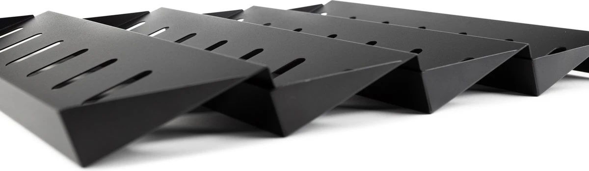 Kruidenrek Lade - Zwart - 4 Laags - Aluminium - Kruidenpotjes Opbergen 8 Kruidenrek Lade - Zwart - 4 Laags - Aluminium - Kruidenpotjes Opbergen - Afbeelding 8