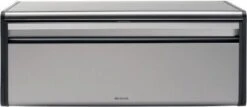 Brabantia Broodtrommel - Met Klepdeksel - Matt Steel Fingerprint Proof / Matt Black -Mepal Shop 1200x521