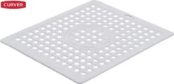 Voorkant 2 Curver Gootsteenmat Rechthoekig - 26x32x1 Cm - Wit