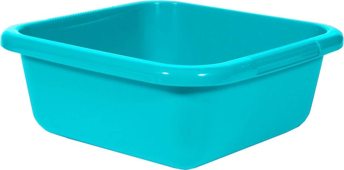 Curver Afwasbak - Vierkant - 10 Liter - Blauw 1 Curver Afwasbak - Vierkant - 10 Liter - Blauw