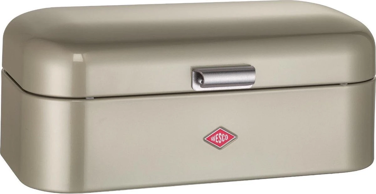 Wesco Grandy Broodtrommel Nieuw Zilver 1 Wesco Grandy Broodtrommel Nieuw Zilver