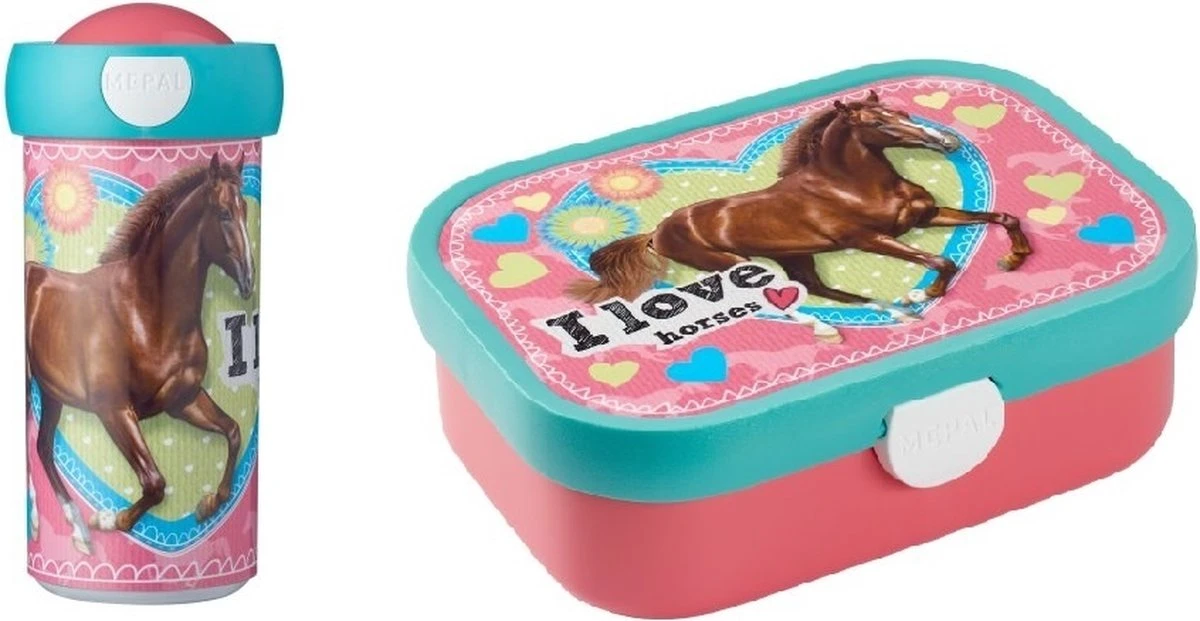 Mepal – Lunchset Campus (sb + Lb) – Schoolbeker En Broodtrommel Voor Kinderen – My Horse – Bento Box - Lekvrij 8 Mepal – Lunchset Campus (sb + Lb) – Schoolbeker En Broodtrommel Voor Kinderen – My Horse – Bento Box - Lekvrij - Afbeelding 8