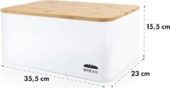 Oklahoma Broodtrommel Metaal 35,5x15,5x23 Cm Bamboe Deksel Snijplank -Mepal Shop 1200x628 3