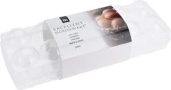 Excellent Houseware Eierdoos Kunststof Transparant 27x9cm - Opbergbox - Eierhouder - 12 Stuks