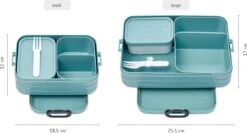 Mepal – Bento Lunchbox Take A Break Large- Inclusief Bento Box – Nordic Blue – Lunchbox Voor Volwassenen -Mepal Shop 1200x647 1