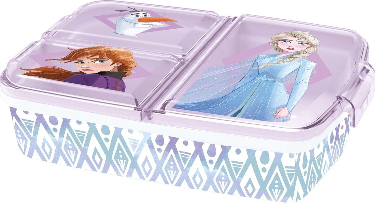 Disney Frozen Broodtrommel 3 Vakjes - 17x20 Cm - Brooddoos -Lunchbox 8 Disney Frozen Broodtrommel 3 Vakjes - 17x20 Cm - Brooddoos -Lunchbox - Afbeelding 8
