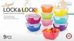 Lock&Lock Vershoudbakjes Set Met Deksel - Snackdoosjes - 9 Stuks - Lekvrij - Stapelbaar - Volwassenen En Kinderen - Multicolor Mix -Mepal Shop 1200x663