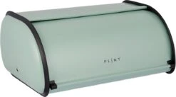 Plint - Retro Look Compacte Broodtrommel - Leaf Grijs Groen - Vintage Look