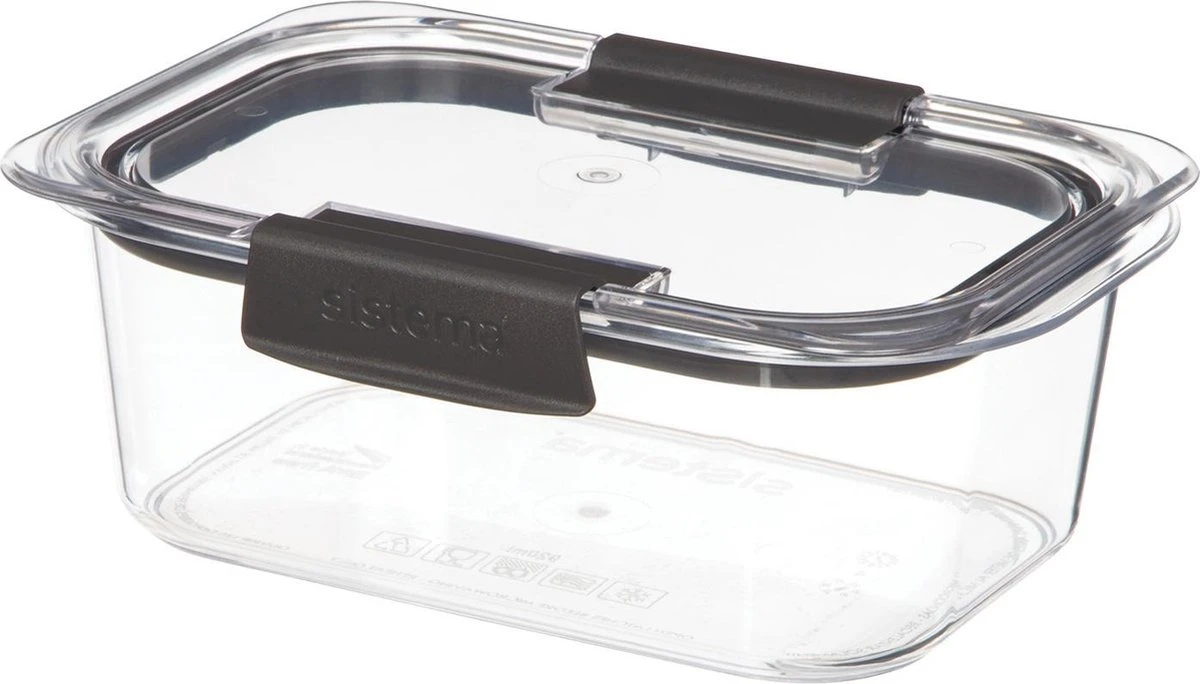 Sistema Brilliance – Bewaardoos – Rechthoekige Vershouddoos – Medium - Tritan - 920ml 1 Sistema Brilliance – Bewaardoos – Rechthoekige Vershouddoos – Medium - Tritan - 920ml