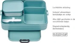 Mepal – Bento Lunchbox Take A Break Large- Inclusief Bento Box – Nordic Blue – Lunchbox Voor Volwassenen -Mepal Shop 1200x688 2