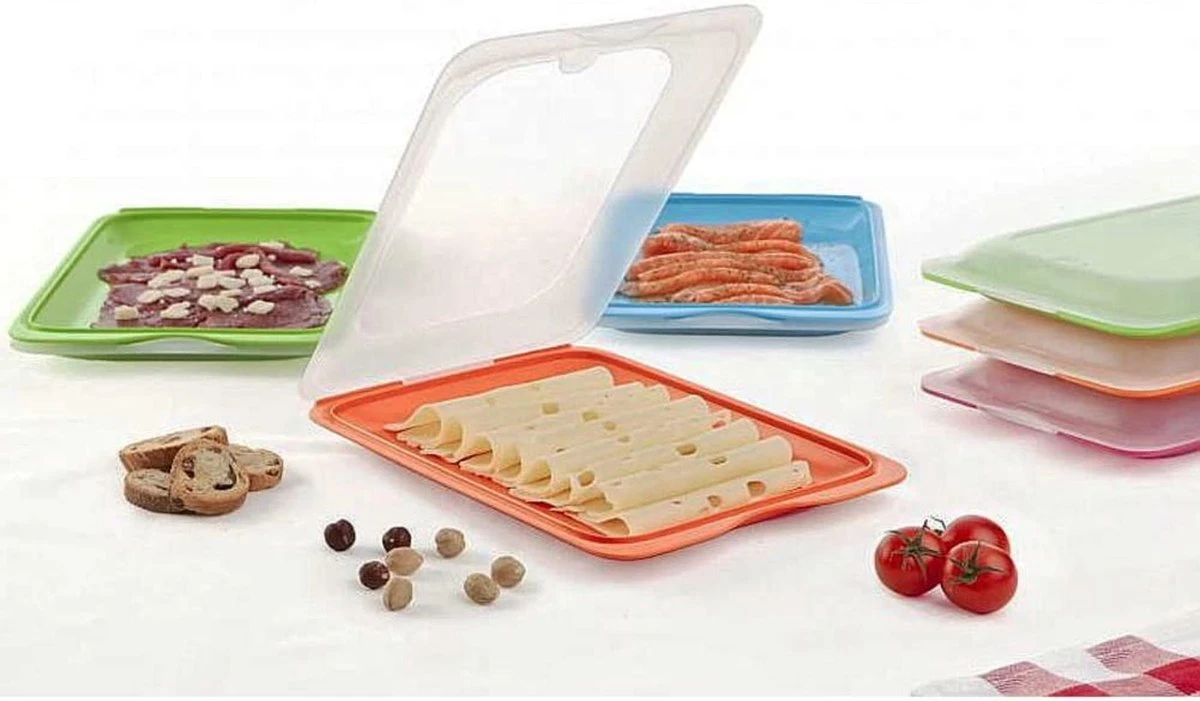 Merkloos Vershouddozen Vleeswarendoos Koelkast Vershoudbakje Bewaren Koelkast Beleg Bewaardoos Broodbeleg Stapelbaar Met Deksel 4 Stuks 3 Merkloos Vershouddozen Vleeswarendoos Koelkast Vershoudbakje Bewaren Koelkast Beleg Bewaardoos Broodbeleg Stapelbaar Met Deksel 4 Stuks - Afbeelding 3