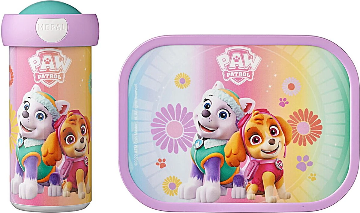 Paw Patrol Girls Voordeelset Lunchbox & Schoolbeker - Mepal Broodtrommel & Drinkbeker - 1 Paw Patrol Girls Voordeelset Lunchbox & Schoolbeker - Mepal Broodtrommel & Drinkbeker -
