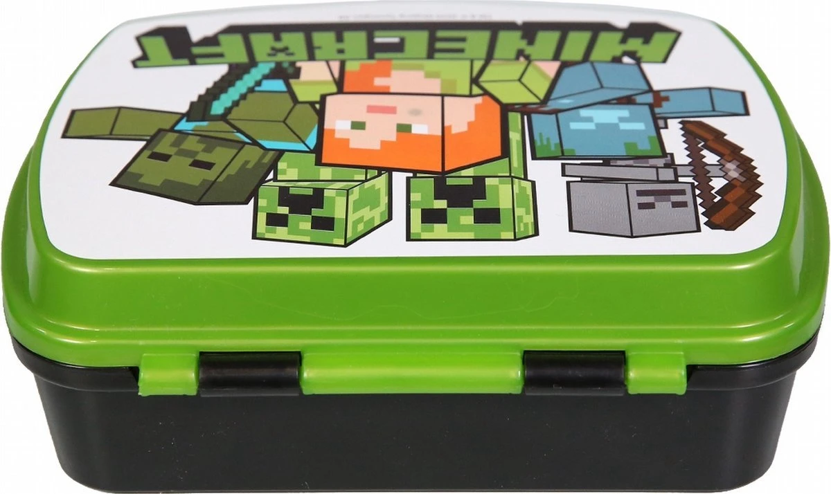 Mickey Mouse Minecraft Broodtrommel - 17x14 Cm - Brooddoos - Sandwich Box 6 Mickey Mouse Minecraft Broodtrommel - 17x14 Cm - Brooddoos - Sandwich Box - Afbeelding 6