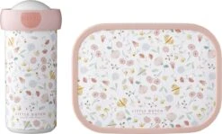 Mepal – Lunchset Campus (sb + Lb) – Schoolbeker En Broodtrommel Voor Kinderen – Flowers & Butterflies – Bento Box