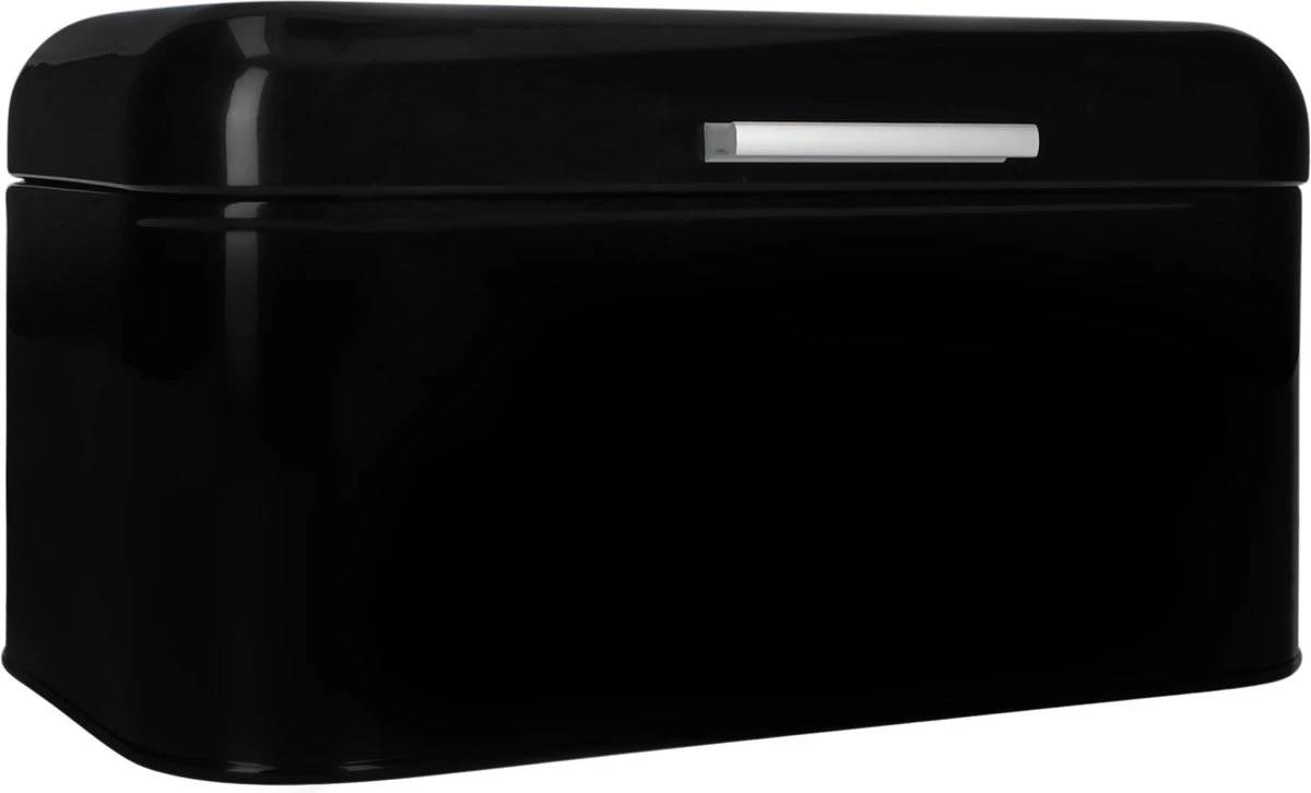 QUVIO Broodtrommel - Brooddoos - Brood Bewaren - Vershouddoos Voor Brood - Brooddoos - Klepdeksel - Scharnierdeksel - Zwart - Ijzer - 9,5 Liter Inhoud - 20 X 30 X 16 Cm 4 QUVIO Broodtrommel - Brooddoos - Brood Bewaren - Vershouddoos Voor Brood - Brooddoos - Klepdeksel - Scharnierdeksel - Zwart - Ijzer - 9,5 Liter Inhoud - 20 X 30 X 16 Cm - Afbeelding 4