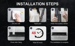 Merkloos Kruidenrek Met Rolhouder, Keuken Organizer, Kruidenrek Met/zonder Boren, Kruidenrek, Wandorganizer Voor Specerijen, Set Van 2 Zwarte Keukenrekken, Kruidenrek Ophangbaar, Wandrek, Staal, Zwart, Keukenrek 11 Merkloos Kruidenrek Met Rolhouder, Keuken Organizer, Kruidenrek Met/zonder Boren, Kruidenrek, Wandorganizer Voor Specerijen, Set Van 2 Zwarte Keukenrekken, Kruidenrek Ophangbaar, Wandrek, Staal, Zwart, Keukenrek -Mepal Shop 1200x742 1