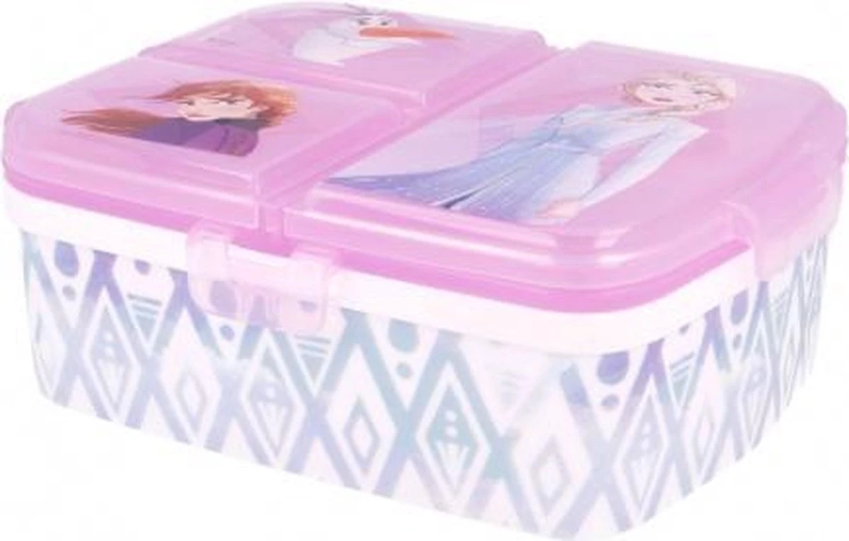 Disney Frozen Broodtrommel 3 Vakjes - 17x20 Cm - Brooddoos -Lunchbox 9 Disney Frozen Broodtrommel 3 Vakjes - 17x20 Cm - Brooddoos -Lunchbox - Afbeelding 9