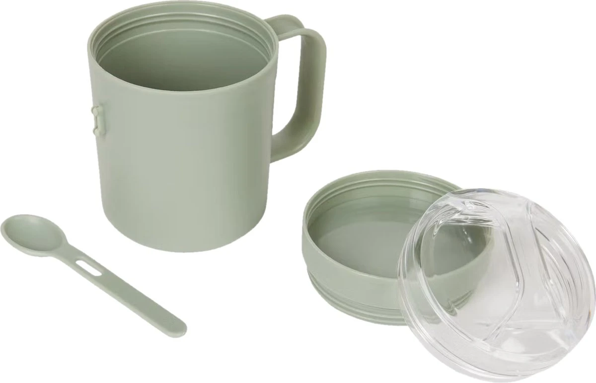 Merkloos Yoghurtbeker To Go - Muesli Beker - Lunchbeker - Mueslibeker - Yoghurt Beker Met Deksel En Lepel - Vaatwasser - Magnetron 2 Merkloos Yoghurtbeker To Go - Muesli Beker - Lunchbeker - Mueslibeker - Yoghurt Beker Met Deksel En Lepel - Vaatwasser - Magnetron - Afbeelding 2