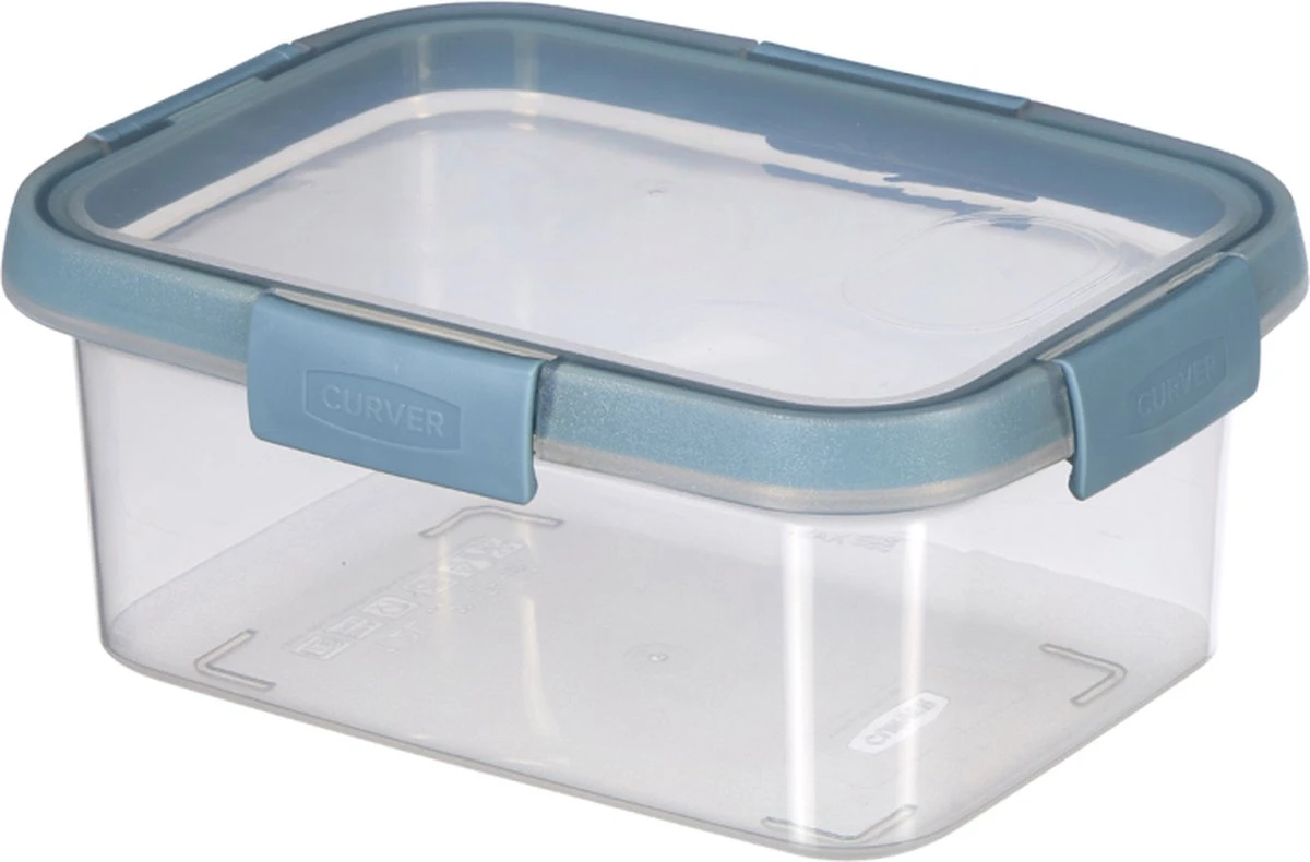 Curver Smart Fresh Eco Vershoudbakje Met Deksel - Rechthoekig - 1,2L - Transparant/Smokey Grey 5 Curver Smart Fresh Eco Vershoudbakje Met Deksel - Rechthoekig - 1,2L - Transparant/Smokey Grey - Afbeelding 5