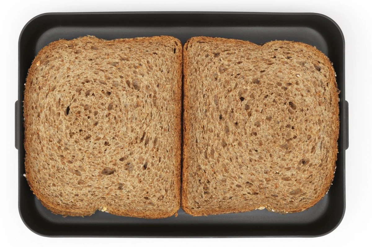 Brabantia Make & Take Lunchbox - Plat - Kunststof - Dark Grey 4 Brabantia Make & Take Lunchbox - Plat - Kunststof - Dark Grey - Afbeelding 4