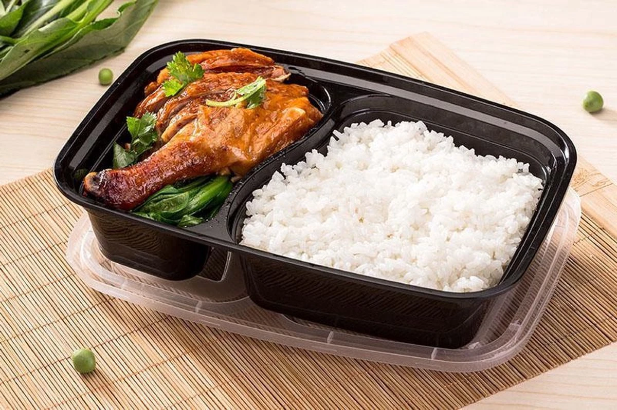 Meal Prep Bakjes - 20 Stuks - 2 Compartimenten - Vershoudbakjes - Meal Prep - 1L - Magnetron Bakjes Met Deksel - Vershouddoos 5 Meal Prep Bakjes - 20 Stuks - 2 Compartimenten - Vershoudbakjes - Meal Prep - 1L - Magnetron Bakjes Met Deksel - Vershouddoos - Afbeelding 5