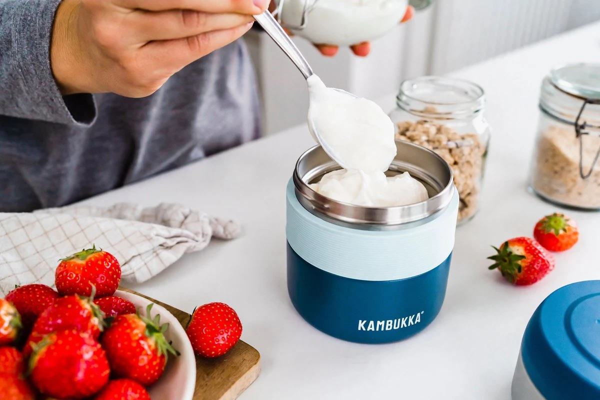 Kambukka Bora - Lunchbox - 400 Ml - Voedselcontainer Houdt 6 Uur Warm & 100 % Lekvrij - Deep Teal 4 Kambukka Bora - Lunchbox - 400 Ml - Voedselcontainer Houdt 6 Uur Warm & 100 % Lekvrij - Deep Teal - Afbeelding 4