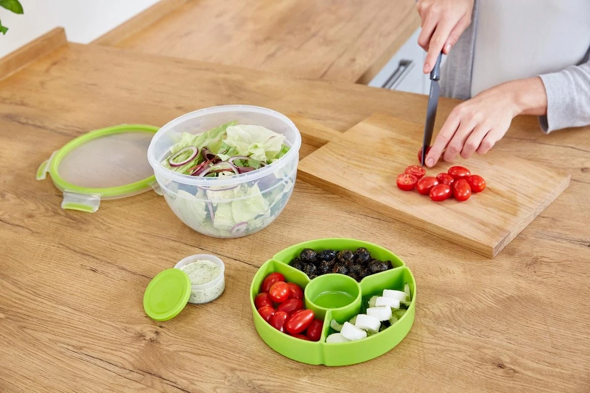 Tefal Masterseal To Go Saladebox XL - 2,6L - Met Inlays 8 Tefal Masterseal To Go Saladebox XL - 2,6L - Met Inlays - Afbeelding 8