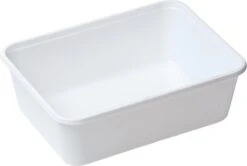 Vershoudbakjes - Vershouddoos - Meal Prep Bakjes Met Deksel - 1 Vak - Magnetron Bak - 750ml - Wit - 25 Stuks