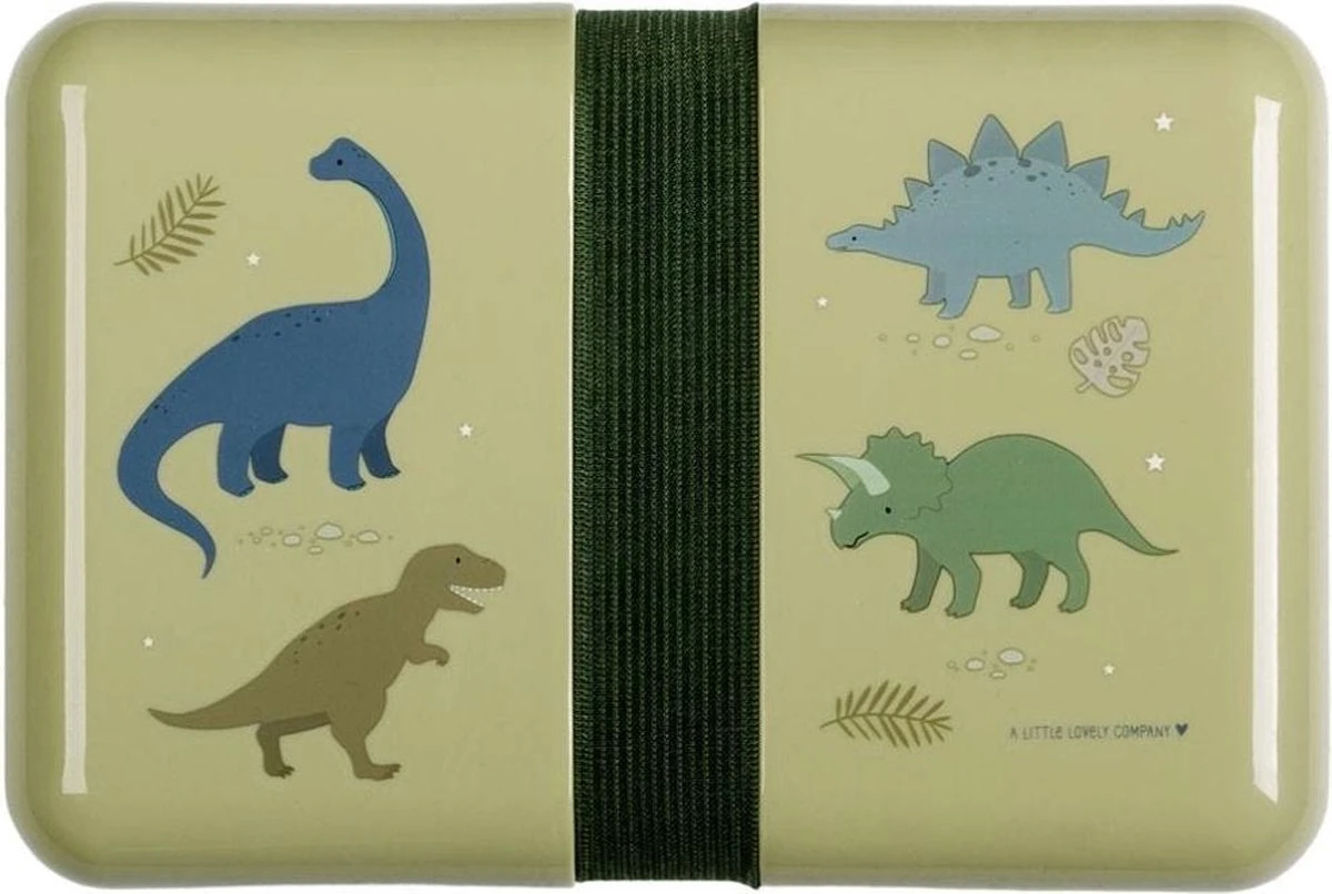Broodtrommel / Lunch Box: Dino | A Little Lovely Company 1 Broodtrommel / Lunch Box: Dino | A Little Lovely Company