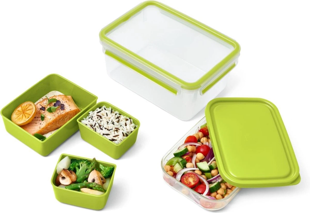 Tefal Masterseal To Go Lunchbox XL - 2,2L - Met Inlays 2 Tefal Masterseal To Go Lunchbox XL - 2,2L - Met Inlays - Afbeelding 2