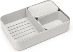 Brabantia Make & Take Bento Lunchbox Incl Bentobox - Large - Kunststof - Light Grey -Mepal Shop 1200x859 1