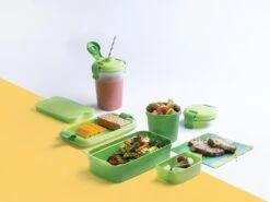 Curver Lunch&Go - Vershouddoos - Lunchbox - Inclusief Bestek - 2/3 Compartimenten - Groen -Mepal Shop 1200x900