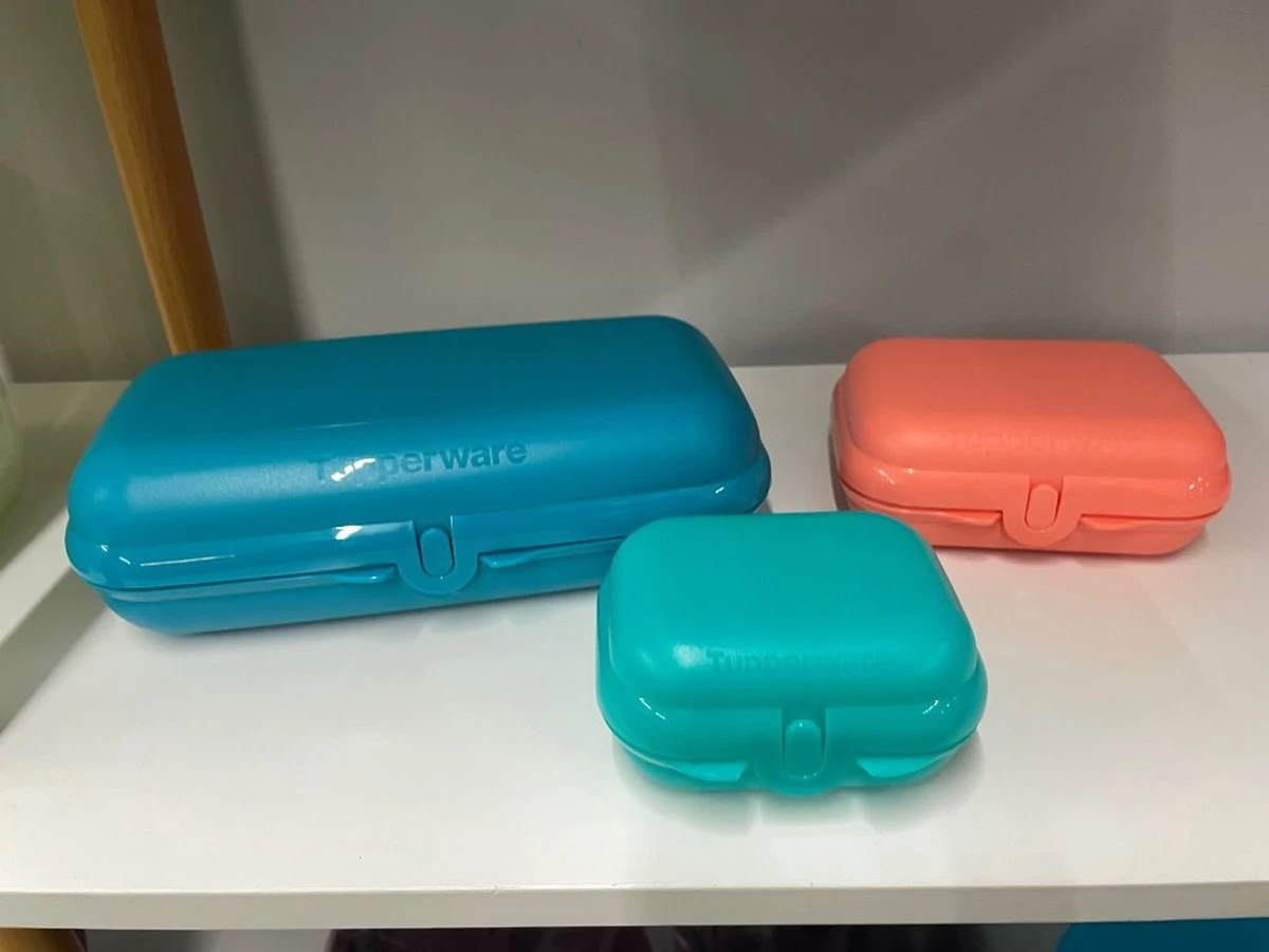 Tupperware Smartclip Set Van 3 (snackdoosjes) 2 Tupperware Smartclip Set Van 3 (snackdoosjes) - Afbeelding 2